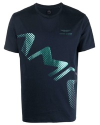 Hackett Iridescent Logo Print T Shirt