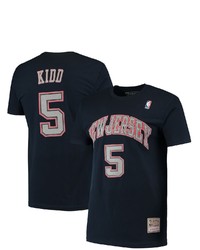 Mitchell & Ness Jason Kidd Navy New Jersey Nets Hardwood Classics Stitch Name Number T Shirt At Nordstrom