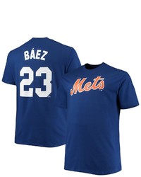 PROFILE Javier Bz Royal New York Mets Big Tall Name Number T Shirt