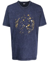 Diesel Laser Cut Distressed Effect T Shirt