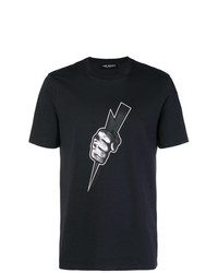 Neil Barrett Lightning Motif T Shirt