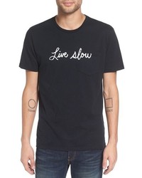Altru Live Slow Graphic Pocket T Shirt
