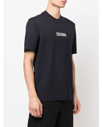 Z Zegna Logo Crew Neck T Shirt