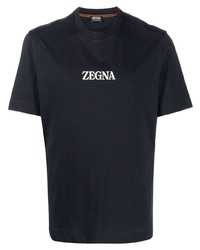 Z Zegna Logo Crew Neck T Shirt