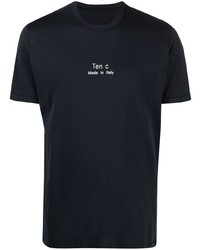 Ten C Logo Patch Cotton T Shirt