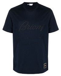 Brioni Logo Patch Short Sleeved T Shirt