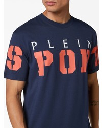 Plein Sport Logo Print Cotton T Shirt