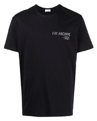 Fay Logo Print Cotton T Shirt