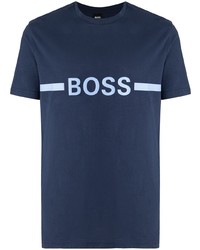 BOSS Logo Print Cotton T Shirt