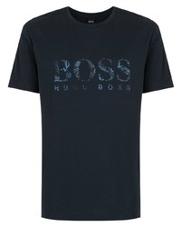 BOSS Logo Print Cotton T Shirt