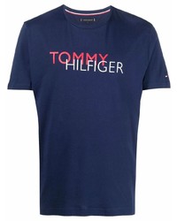 Tommy Hilfiger Logo Print Cotton T Shirt