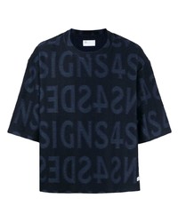 4SDESIGNS Logo Print Cotton T Shirt