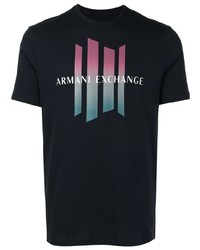 Armani Exchange Logo Print Cotton T Shirt