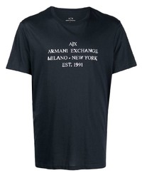 Armani Exchange Logo Print Cotton T Shirt