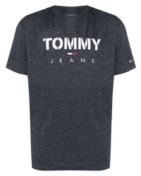 Tommy Jeans Logo Print Crew Neck T Shirt