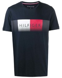 Tommy Hilfiger Logo Print Crew Neck T Shirt