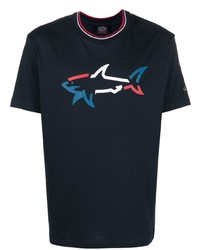 Paul & Shark Logo Print Detail T Shirt