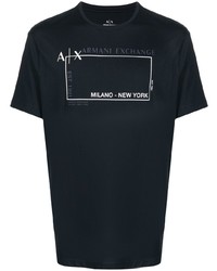 Armani Exchange Logo Print Detail T Shirt