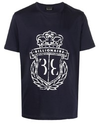 Billionaire Logo Print Detail T Shirt
