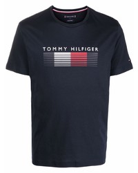 Tommy Hilfiger Logo Print Organic Cotton T Shirt