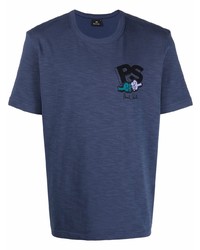 PS Paul Smith Logo Print Organic Cotton T Shirt