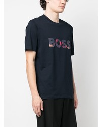 BOSS Logo Print Patch T Shirt