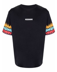 Missoni Logo Print Round Neck T Shirt