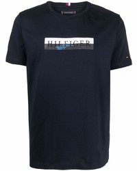 Tommy Hilfiger Logo Print Round Neck T Shirt