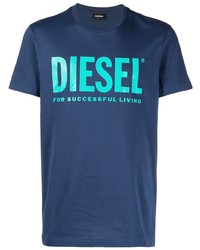 Diesel Logo Print Short Sleeve T Shirt