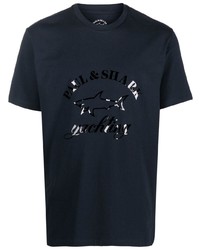 Paul & Shark Logo Print Short Sleeve T Shirt