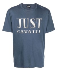 Just Cavalli Logo Print Short Sleeve T Shirt