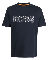 BOSS Logo Print Short Sleeve T Shirt