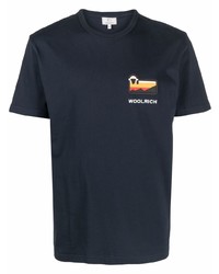 Woolrich Logo Print Short Sleeved T Shirt