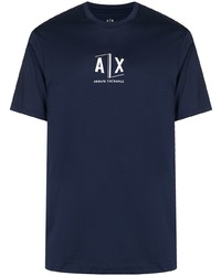 Armani Exchange Logo Print Short Sleeved T Shirt