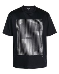 Giorgio Armani Logo Print Short Sleeved T Shirt