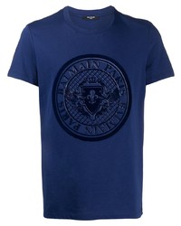 Balmain Logo Print T Shirt