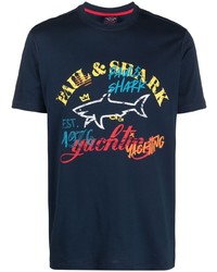 Paul & Shark Logo Print T Shirt