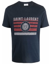 Saint Laurent Logo Print T Shirt