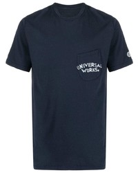 Universal Works Logo Print T Shirt