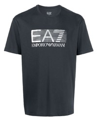 Ea7 Emporio Armani Logo Print T Shirt