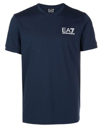 Ea7 Emporio Armani Logo Print T Shirt