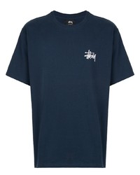 Stussy Logo Printed Cotton T Shirt