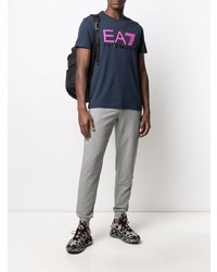 Ea7 Emporio Armani Logo Printed T Shirt