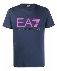 Ea7 Emporio Armani Logo Printed T Shirt