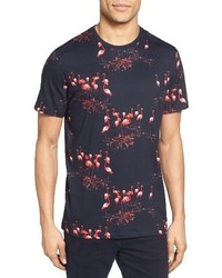 Ted Baker London Poket Flamingo Print T Shirt