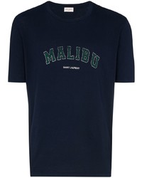 Saint Laurent Malibu Logo Print T Shirt