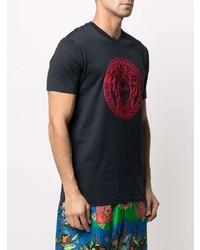Versace Medusa Head Motif Short Sleeve T Shirt