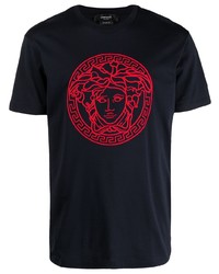 Versace Medusa Head Motif Short Sleeve T Shirt