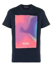 Michael Kors Michl Kors Logo Tie Dye Print T Shirt