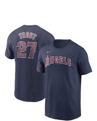 Nike Mike Trout Navy Los Angeles Angels Name Number T Shirt At Nordstrom